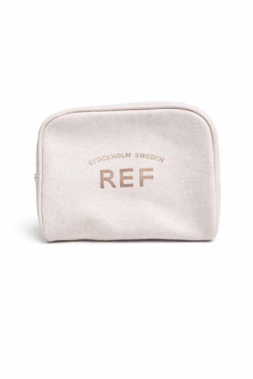 REF Beige Cosmetic Bag