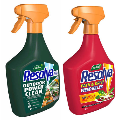 Resolva Xtra Clean and Path & Drive Weedkiller Bundle
