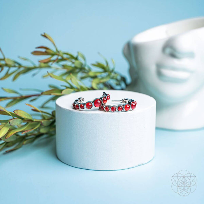 Rising Phoenix: Carnelian Earrings of Ambition