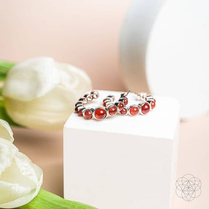 Rising Phoenix: Carnelian Earrings of Ambition