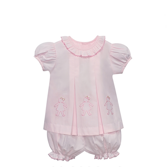 RN Reese Three Dolls Bloomer Set-Pink