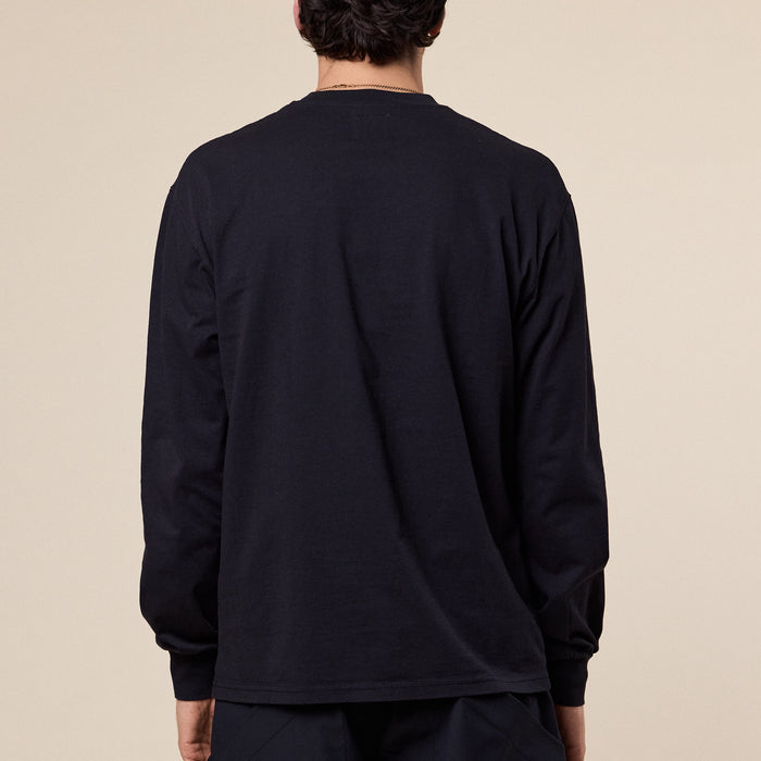 Roa Hiking - Logo T-Shirt Long Sleeve - Washed Black