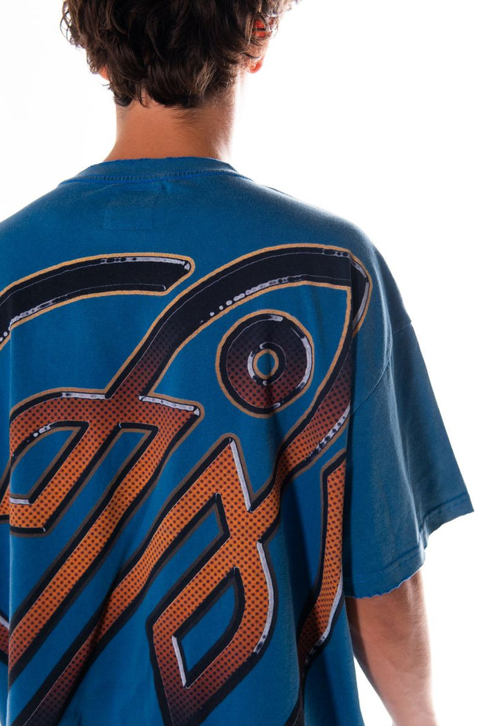 ROCKETBOY MEGA BLAST TEE - TEAL BLUE