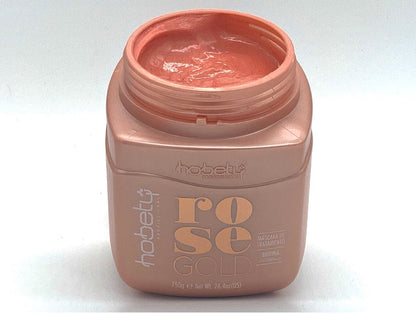 Rose Gold Conditioner Mask - 750g / 26.46oz - For brittle hair that needs growth and resistance. WITH BIOTIN.