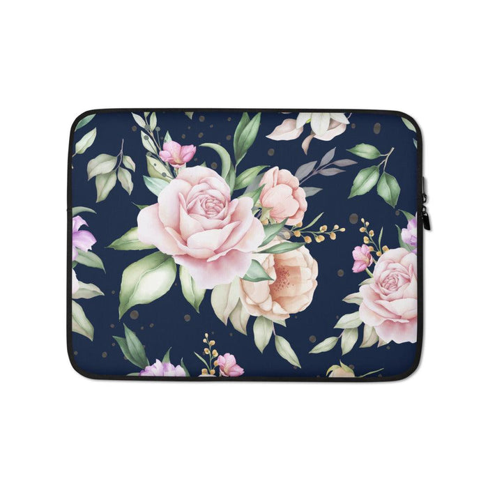Rose Laptop Sleeve (Navy) - Billyforce Shop