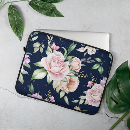 Rose Laptop Sleeve (Navy) - Billyforce Shop