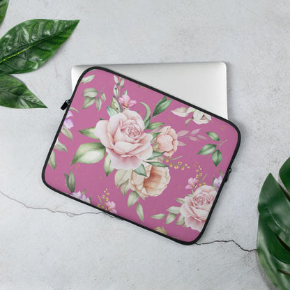 Rose Laptop Sleeve (Pink) - Billyforce Shop