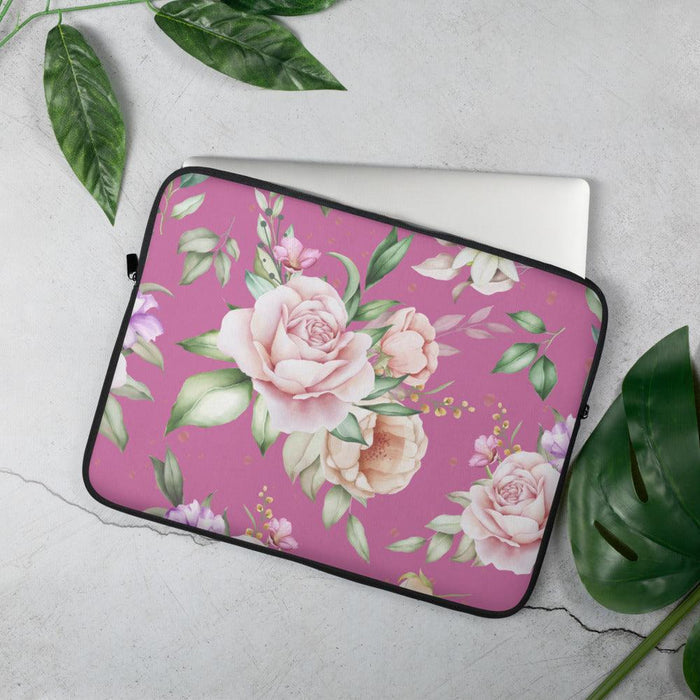 Rose Laptop Sleeve (Pink) - Billyforce Shop