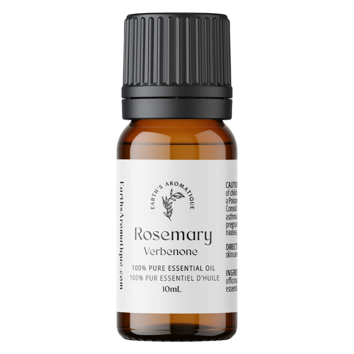 Bottle of Earth's Aromatique Rosemary Verbenone Essential Oil 10 mL