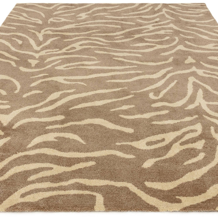 Sahara Taupe Tiger Print Rug