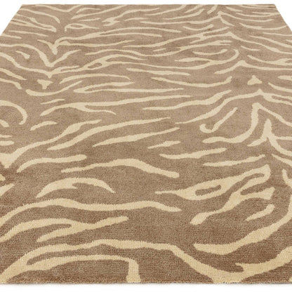 Sahara Taupe Tiger Print Rug