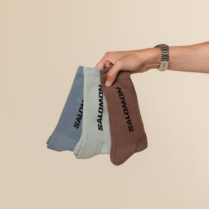 Salomon - Everyday Crew Sock 3 Pack - Stormy Weather / Sea Foam / Mustang