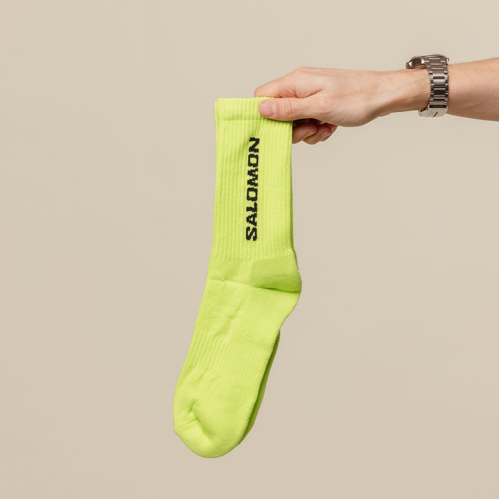 Salomon - Everyday Crew Sock 3 Pack - Vanilla Ice / Acid Lime / Deep Blue
