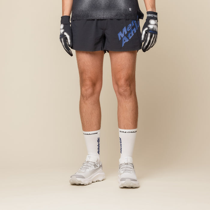 Salomon x Mental Athletic - Mental Athletic Run Shorts - Deep Black