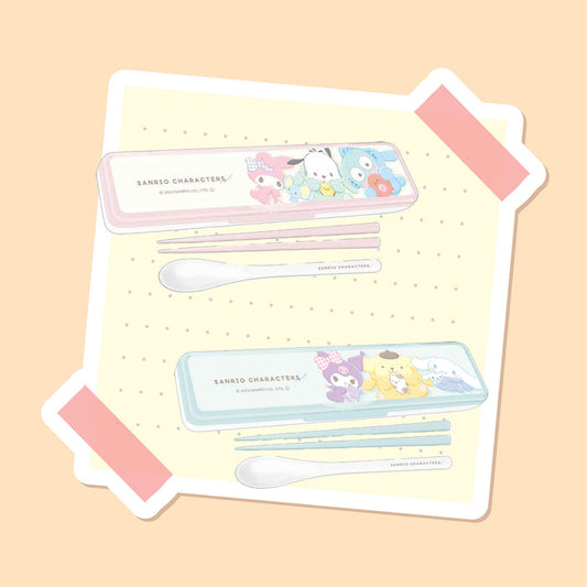 Sanrio Chopsticks 18cm & Spoon with Case