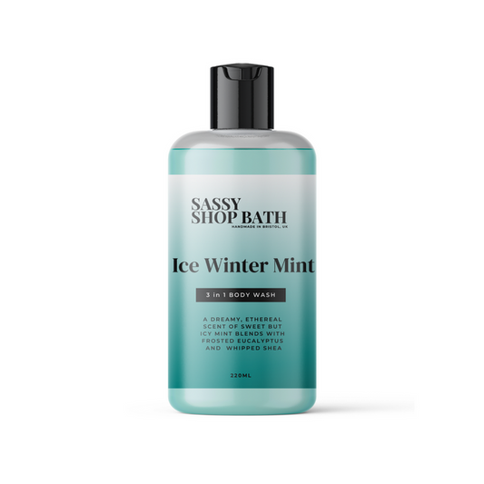 Sassy Shop Bath 220ml 3 in 1 Wash - Ice Winter Mint