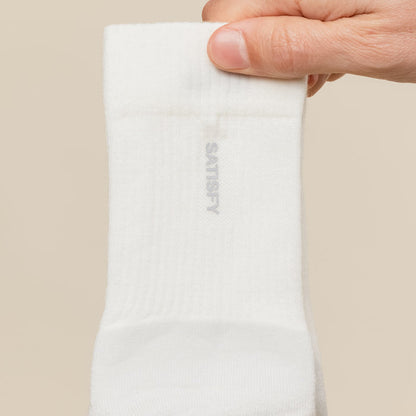 Satisfy Running - Merino Nylon Tube Socks - Off White