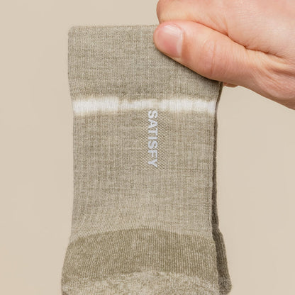 Satisfy Running - Merino Nylon Tube Socks - Tie Dye Covert Green