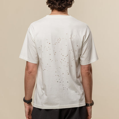 Satisfy Running - MothTech™ T‑Shirt - Aged Ecru