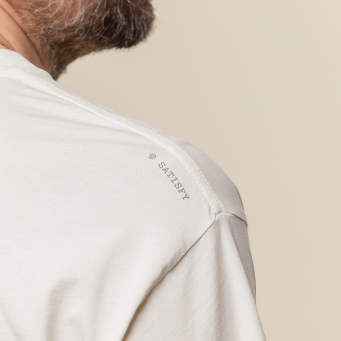 Satisfy Running - MothTech™ T‑Shirt - Aged Ecru