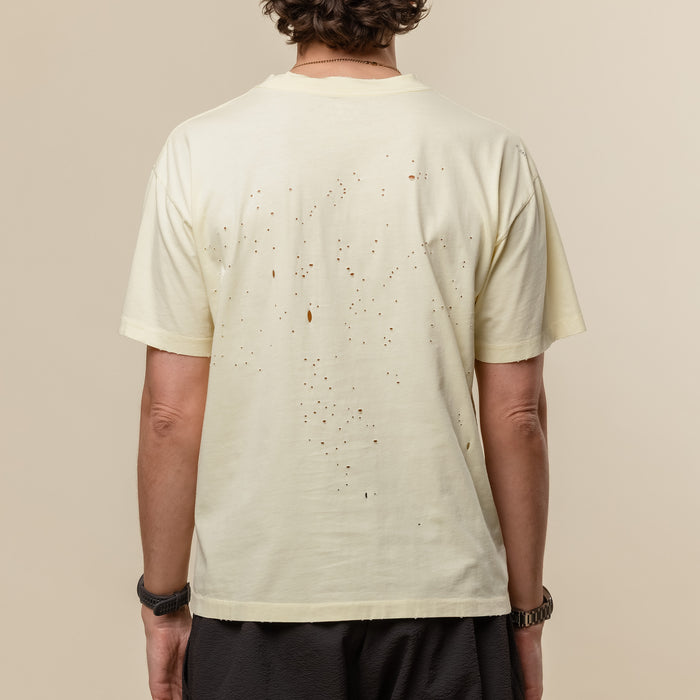 Satisfy Running - MothTech™ T‑Shirt - Aged Transparent Yellow