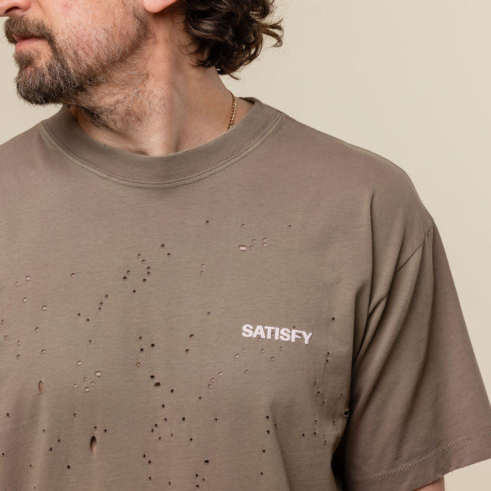 Satisfy Running - MothTech™ T‑Shirt - Sun Bleached Falcon