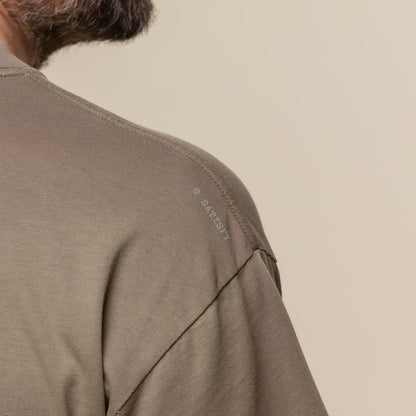 Satisfy Running - MothTech™ T‑Shirt - Sun Bleached Falcon