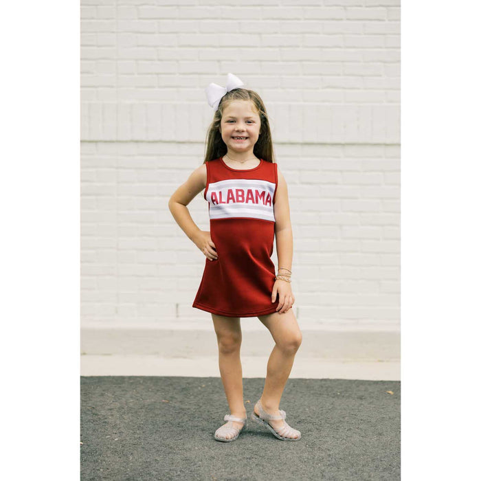 Scarlet & Gold Girls' Cheer Dress