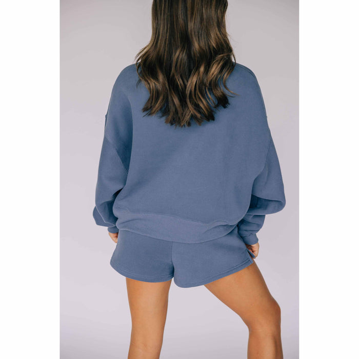 Scarlet & Gold Women's Becca Boxy Crewneck Sweatshirt - Auburn