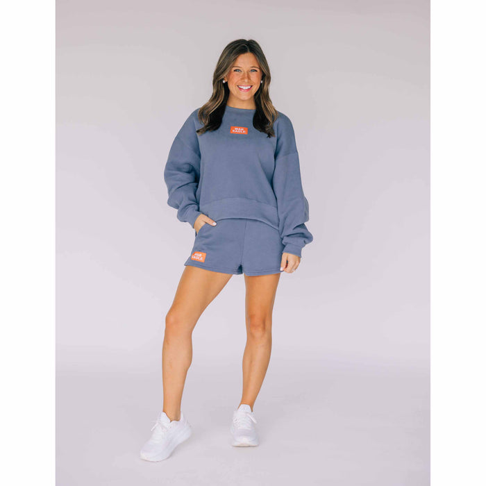 Scarlet & Gold Women's Becca Boxy Crewneck Sweatshirt - Auburn
