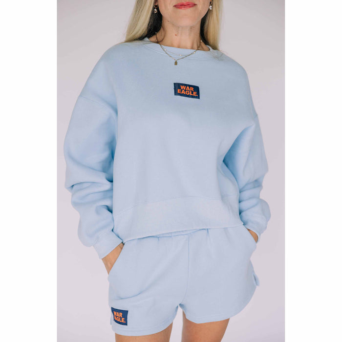 Scarlet & Gold Women's Becca Boxy Crewneck Sweatshirt - Auburn