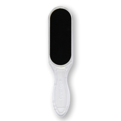 Dual-sided foot file with clear handle – ella+mila Scrapper