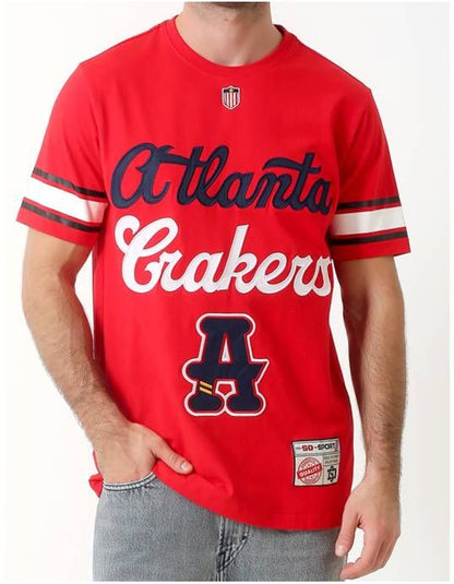 SD SPORT Atlanta Crackers jersey tee - SM4111RD - RED