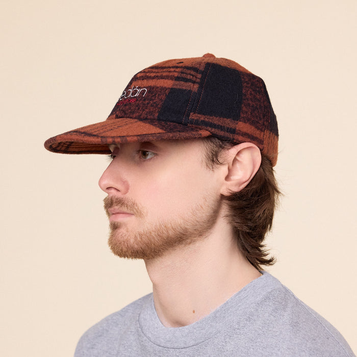 SEDAN ALL-PURPOSE - OG Logo Cotton Wool Plaid Cap - Brick
