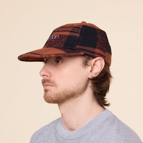 SEDAN ALL-PURPOSE - OG Logo Cotton Wool Plaid Cap - Brick