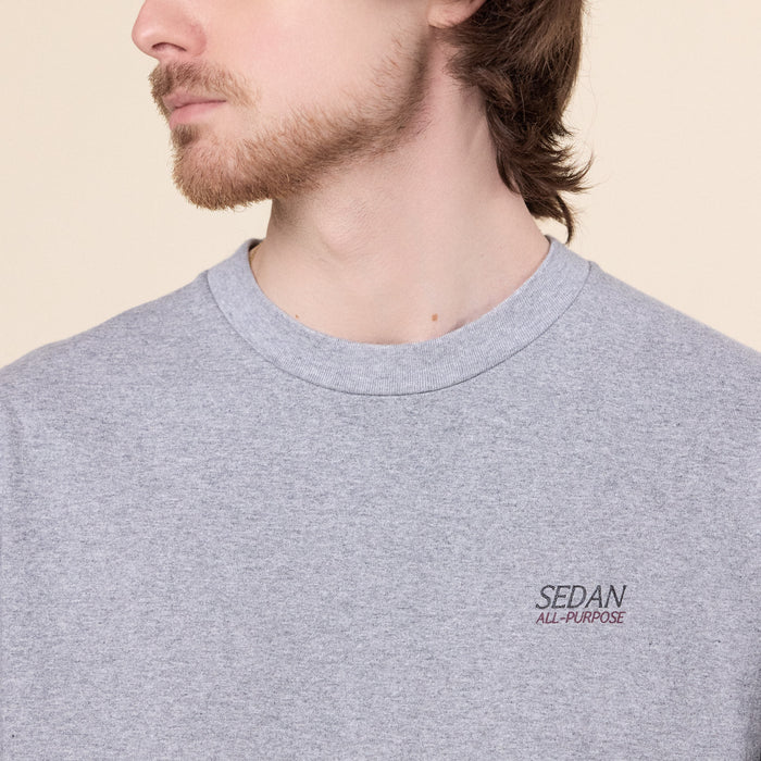 SEDAN ALL-PURPOSE - OG Logo Long Sleeve T-Shirt - Grey Marl