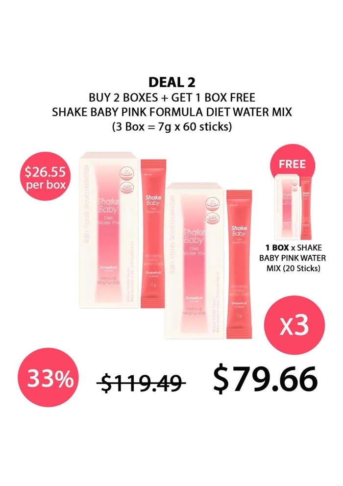 (BUY 2+1 FREE) SHAKE BABY DIET WATER MIX