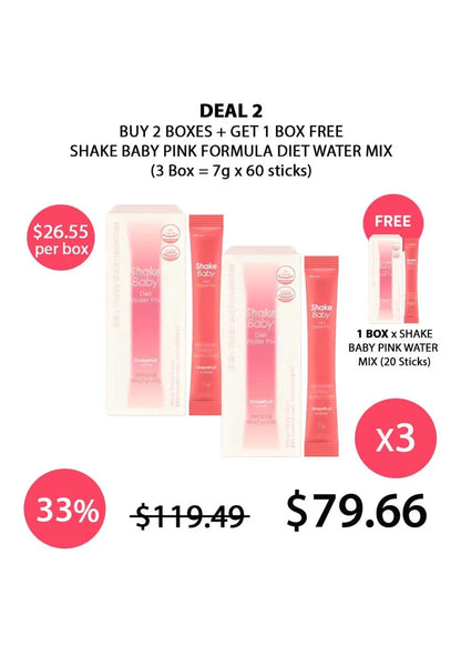 (BUY 2+1 FREE) SHAKE BABY DIET WATER MIX