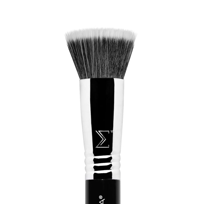 Sigma Beauty F80 Air Flat Kabuki Brush - Black/Chrome
