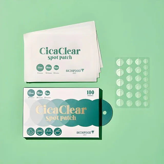 SKINFOOD Cica Clear Spot Patch شرائح لاصقة لعلاج الحبوب من سكنفود