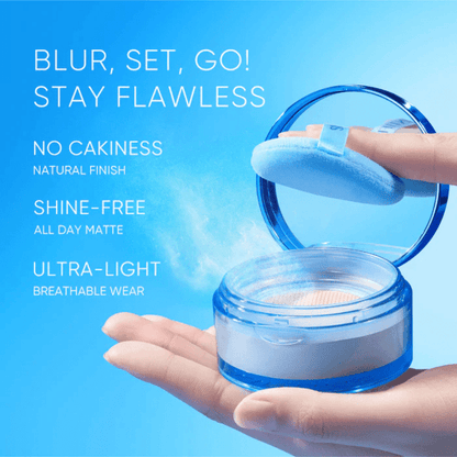 Skintific Invisiblur All Day Loose Powder 10g بودرة سكينتيفيك إنفيزيبلور السائبة التي تدوم طوال اليوم - Princess Cosmetics Qatar