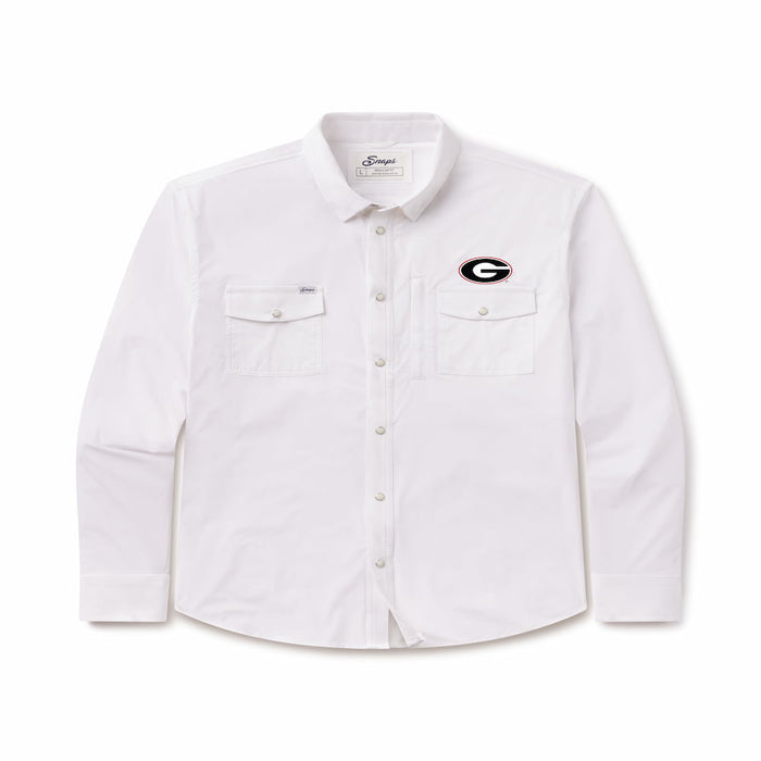 Snaps Men's Georgia Pearl Snap Long Sleeve Shirt