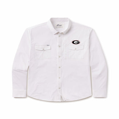 Snaps Men's Georgia Pearl Snap Long Sleeve Shirt