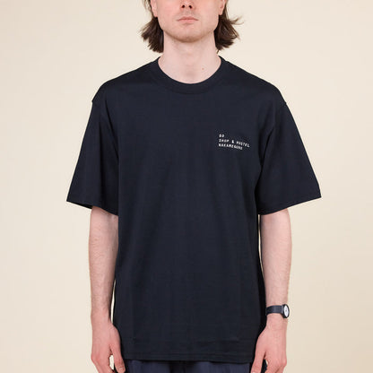 SO SHOP & HOSTEL NAKAMEGURO - Embroidered Logo T-Shirt - Black