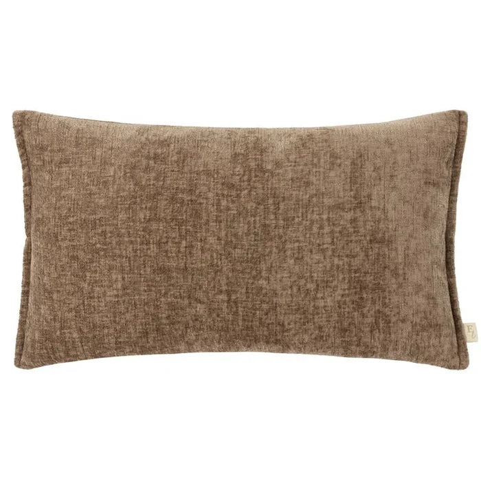 Souffle Taupe Woven Cushion with Oxford Border - 30x50cm Textiles