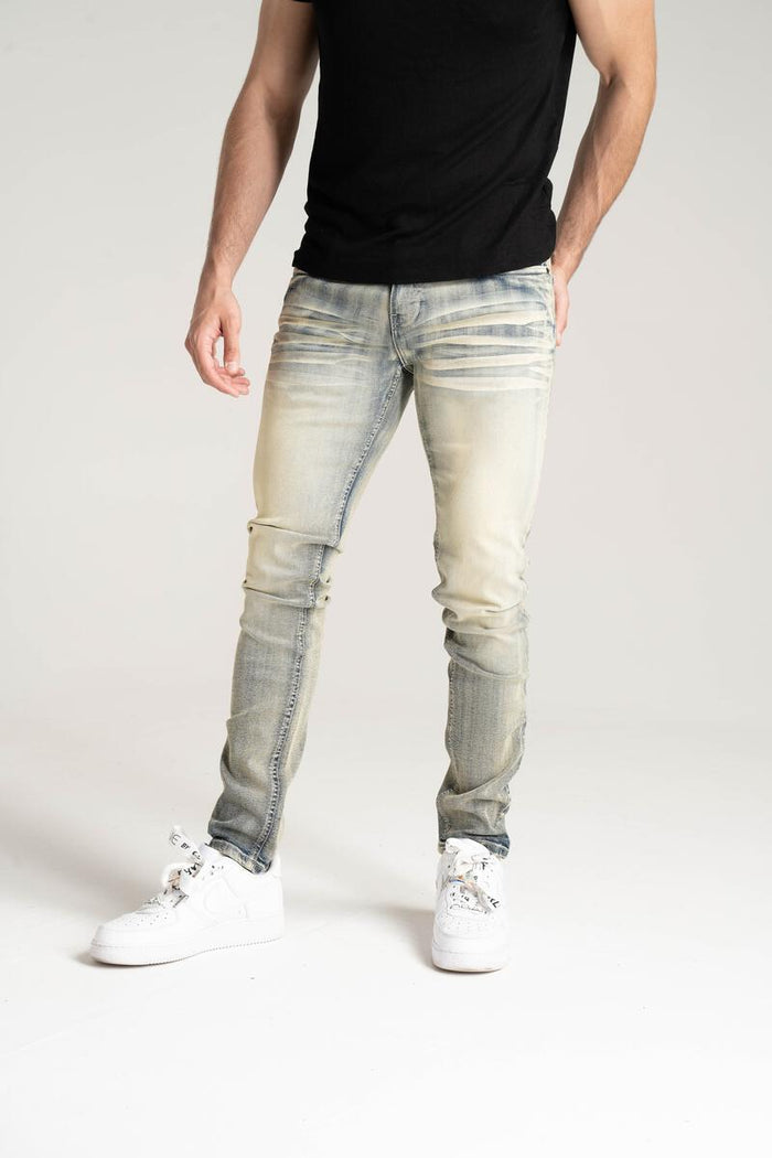 SPARK PREMIUM DENIM BASIC STRETCH JEAN - S3027 - RUSTIC BLUE