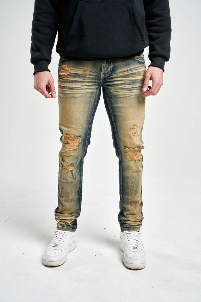 SPARK PREMIUM DENIM JEANS - S4403 - DK. INDIGO