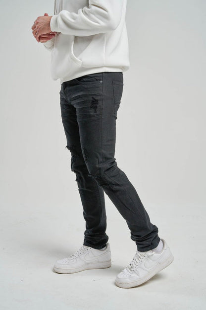 SPARK PREMIUM DENIM JEANS - S4403 - JET BLACK