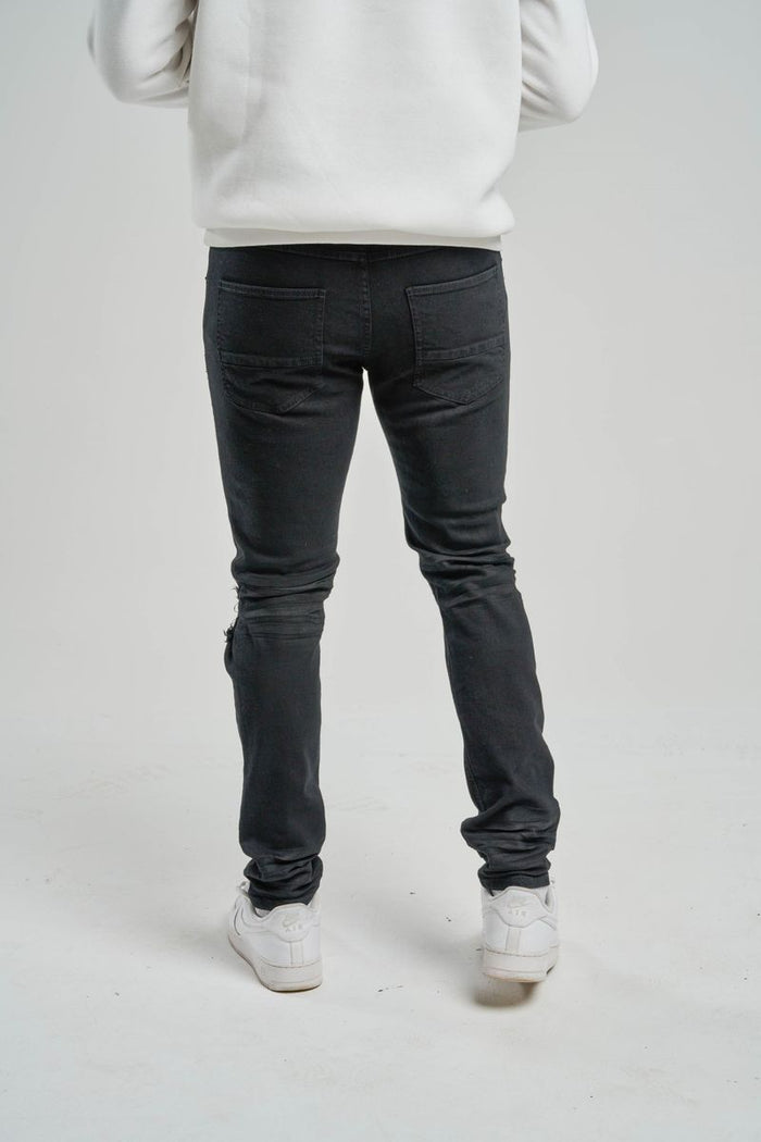 SPARK PREMIUM DENIM JEANS - S4403 - JET BLACK