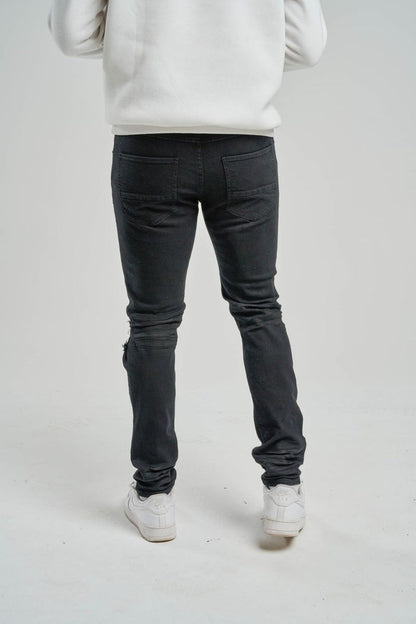 SPARK PREMIUM DENIM JEANS - S4403 - JET BLACK